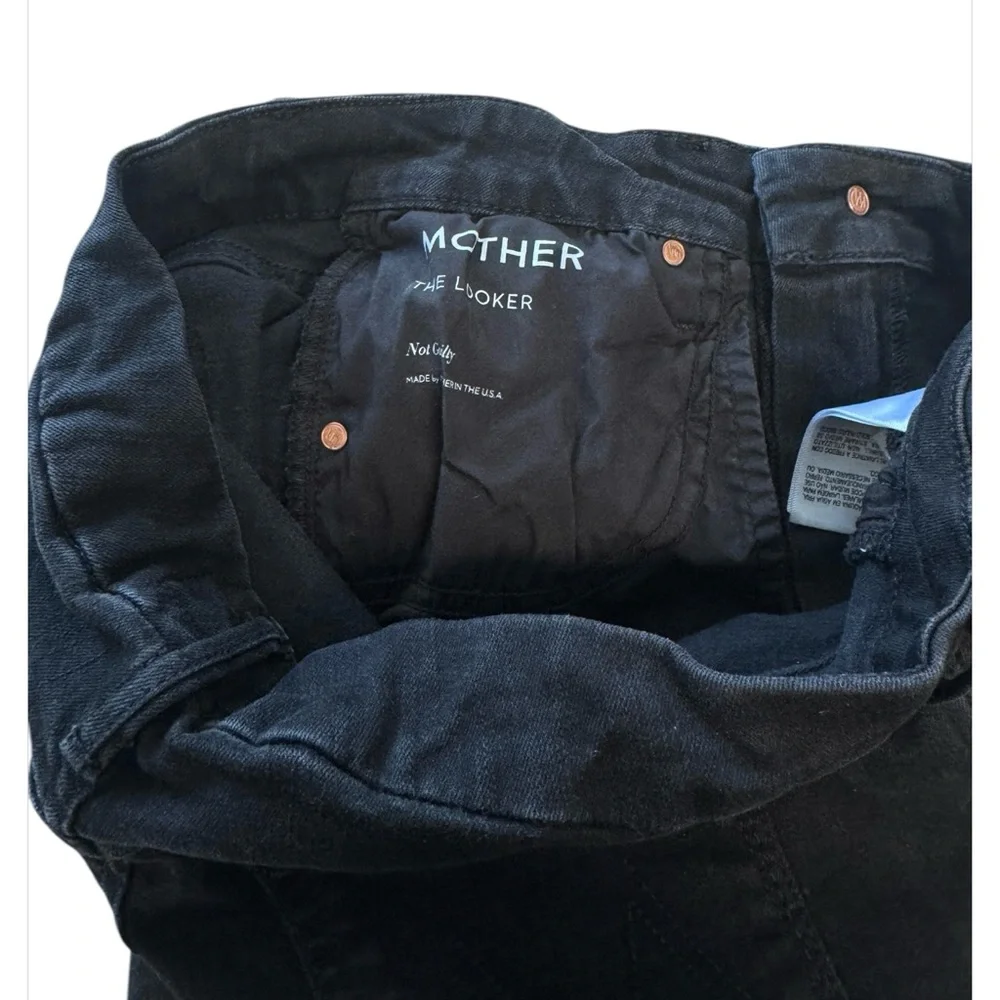 MOTHER The Looker Black Jeans Size 28